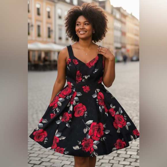 White House Black Market Dresses & Skirts - White House Black Market Red and Black Garment